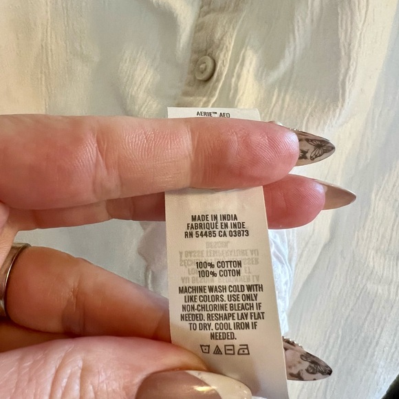 Aerie White Elastic Waist Skirt - Picture 7 of 8